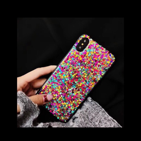 iPhone x Colorful Bling Glitter Case iPhone ten - Picture 6 of 6